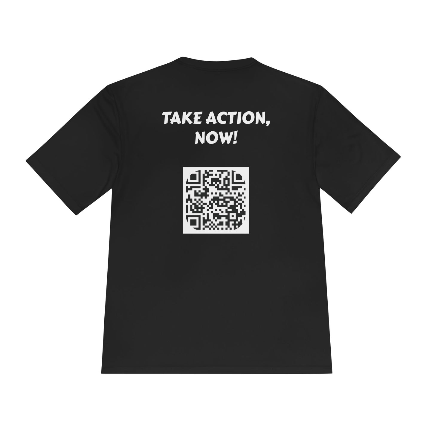 Inspirational Unisex Moisture Wicking Tee - 'Take action, now!'